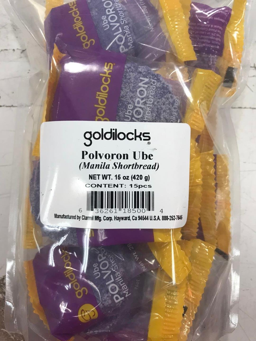 Goldilocks Polvoron UBE 30 PCS 2 Bolsas