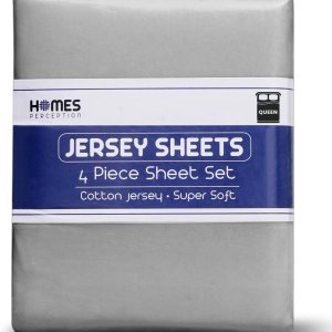 Homes Perception – Juego de sábanas de 4 piezas, transpirables, suaves, de algodón con bolsillo profundo de 16 pulgadas, incluye sábana encimera, Homes Perception – Juego de sábanas de 4 piezas, transpirables, suaves, de algodón con bolsillo profundo de 16 pulgadas, incluye sábana encimera,