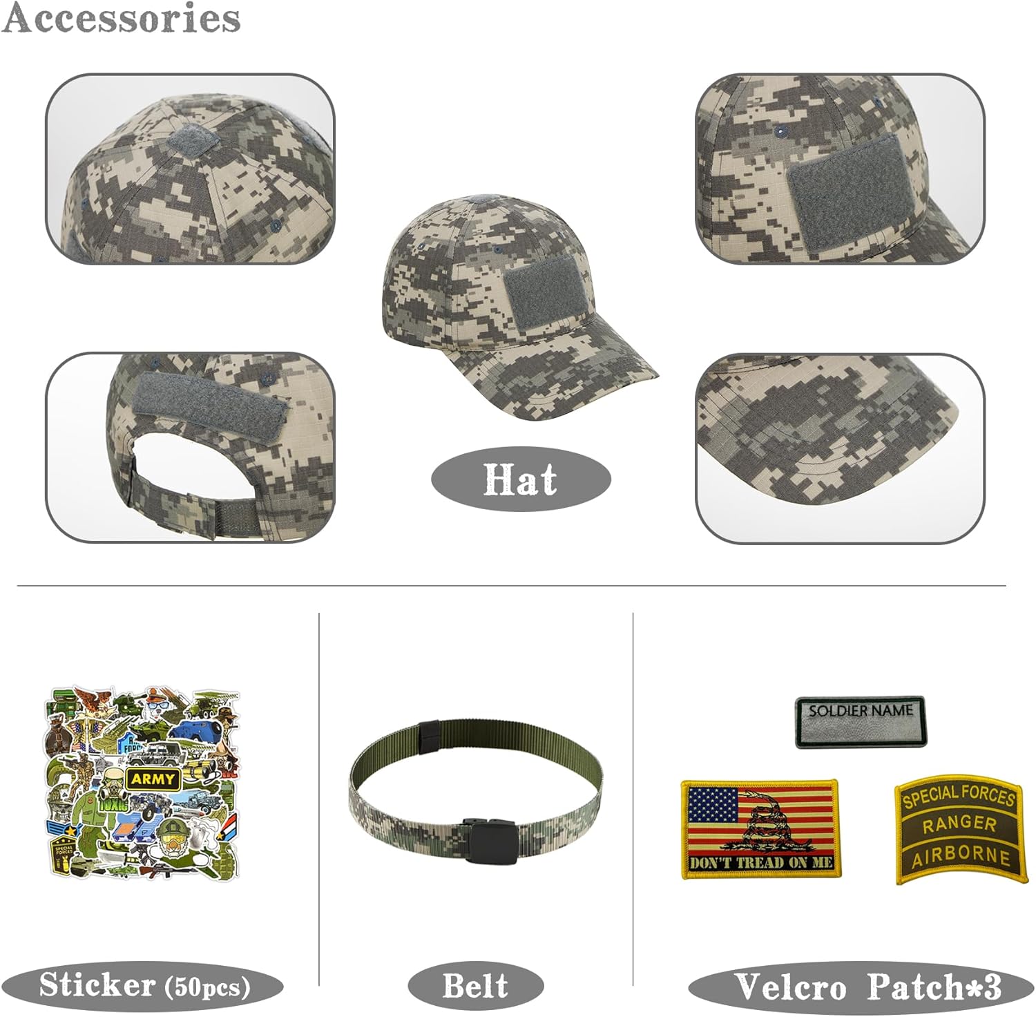 Kosgraiy Disfraz del ejército para niños, disfraz de soldado de lujo para niño y niña, uniforme de camuflaje del ejército para niños