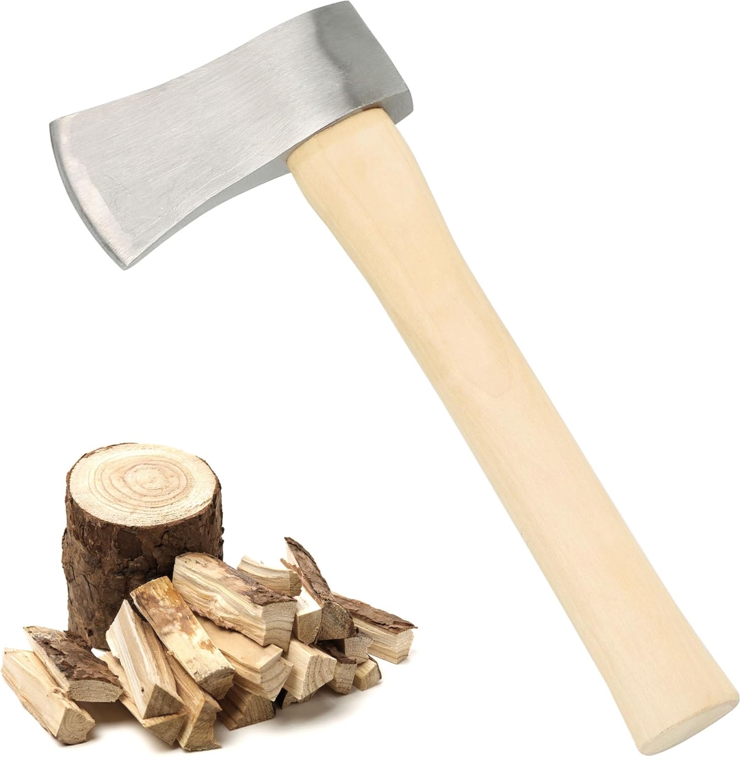 Hachas de campamento de 14.5 pulgadas, hacha de supervivencia pequeña para exteriores, bosque, jardín, hacha con hoja afilada de 3.6 pulgadas y