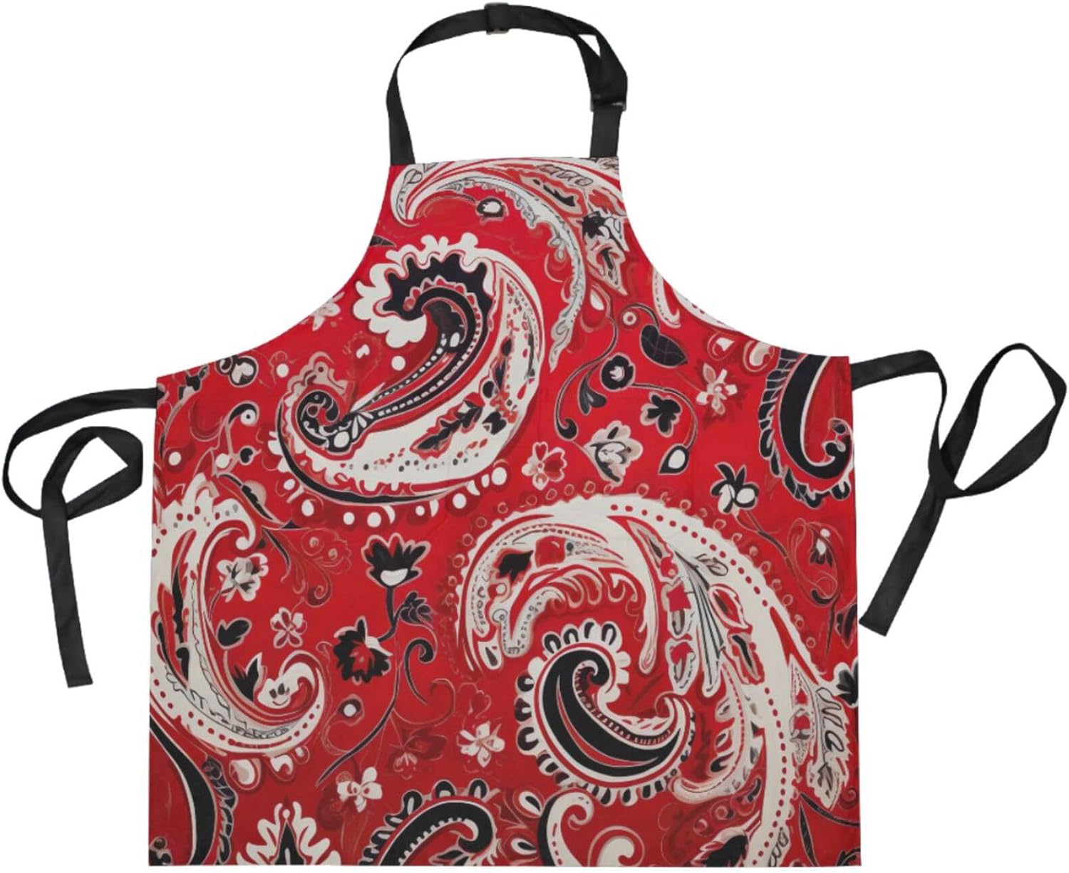 RPLIFE Delantal rojo degradado para hombre con bolsillos, delantales de barbacoa para hombres, delantal impermeable, accesorios de cocina para