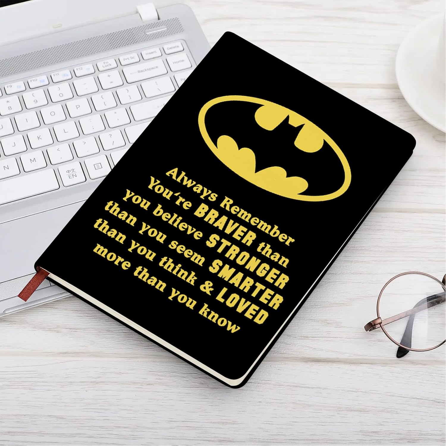 ZWYQWN Batman Lover Gifts – Cuaderno de cuero para hombres y mujeres, fanáticos de las películas de televisión, regalo de cumpleaños para hijo,