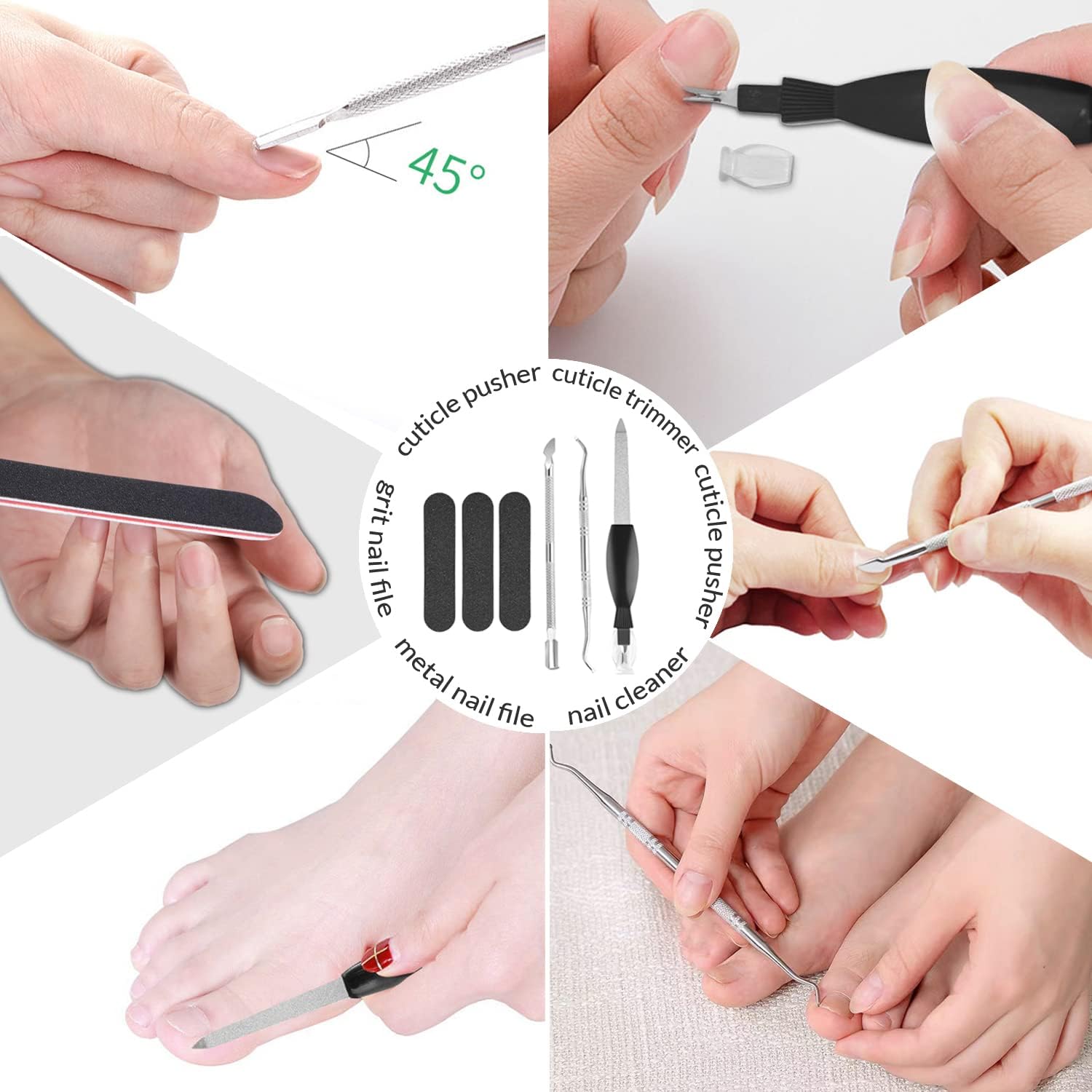 Juego de herramientas grandes para cortar uñas Uotowell Toe para paroniquia, uñas gruesas y uñas encarnadas, acero inoxidable de alta calidad