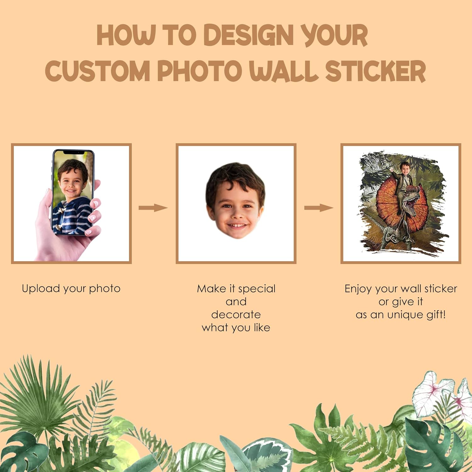 Calcomanía de pared personalizada del alfabeto de dinosaurio, calcomanías de pared de dinosaurios personalizadas para habitación de niños,