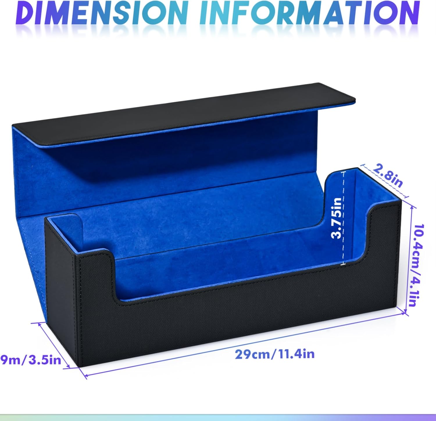 Caja de almacenamiento de tarjetas para tarjetas intercambiables, más de 600 fundas de piel sintética para cartas de comandante, soporte magnético