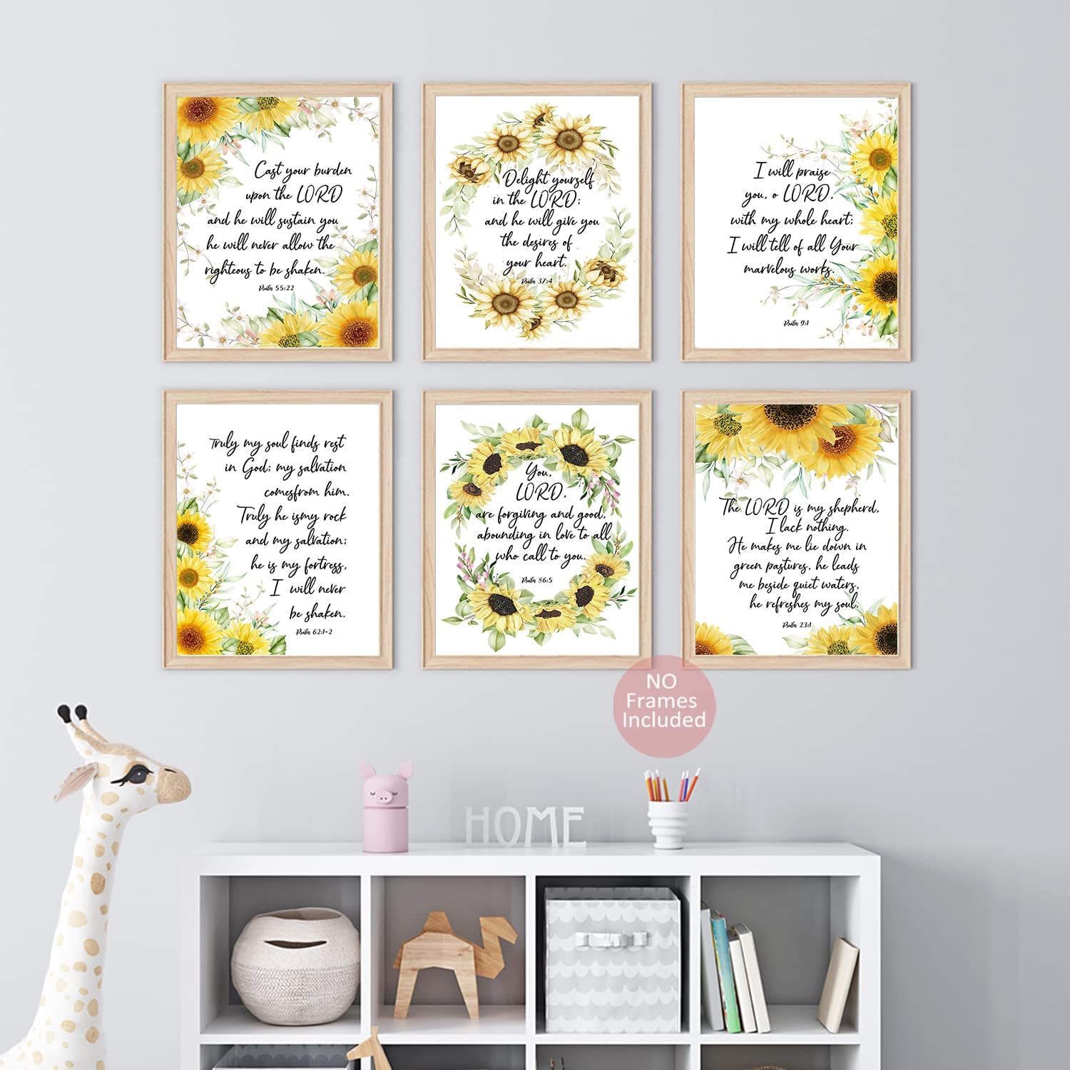 Citas motivacionales positivas de la Biblia, versos de la Biblia, decoración de pared de las Escrituras, carteles de decoración de pared cristianos,