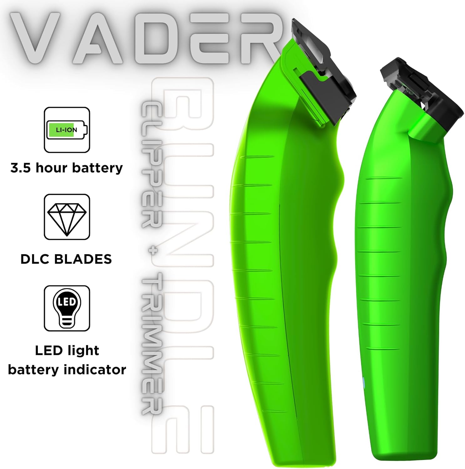 Supreme Trimmer Kit de cortadora y recortadora Vader 2 en 1  Juego de recortadora de barba inalámbrica y cortadora de barba para hombre para
