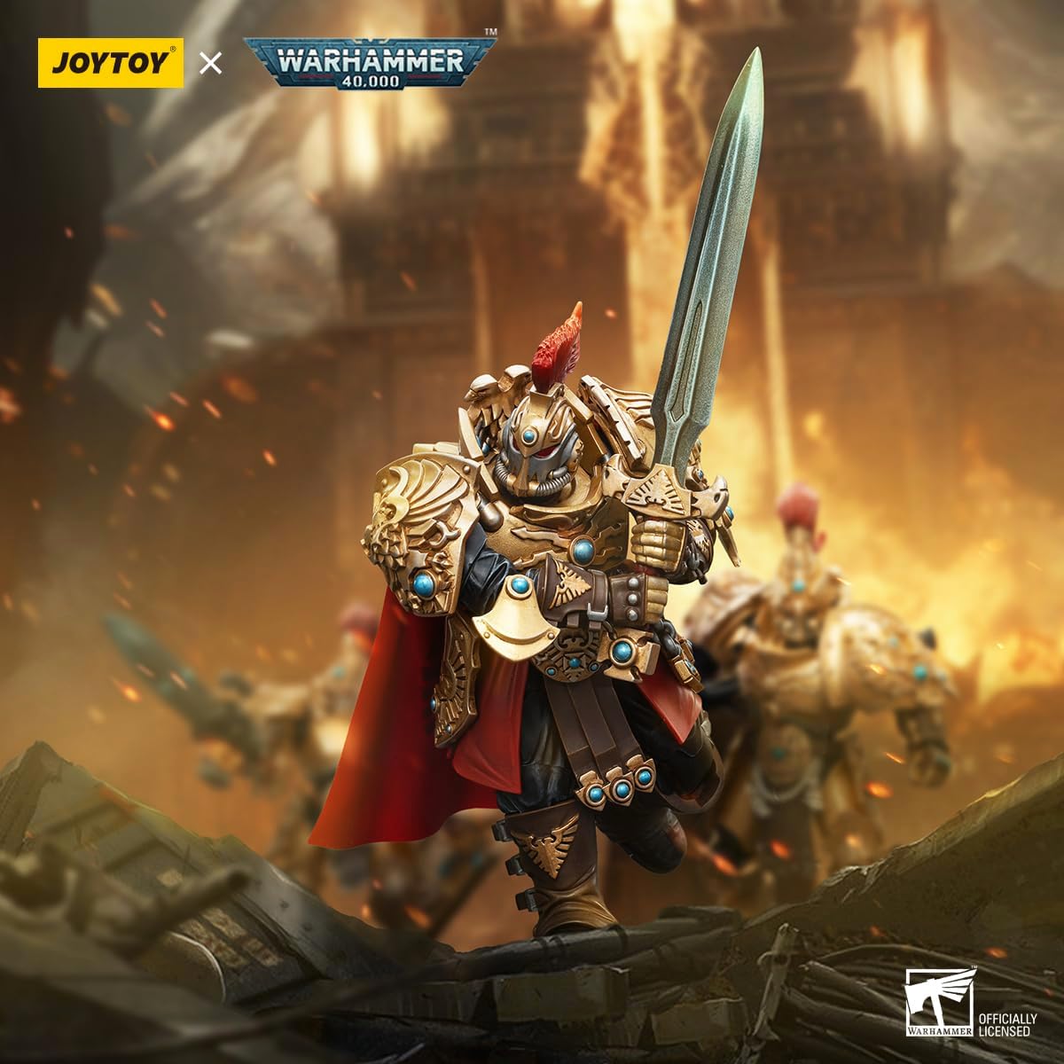 JOYTOY Warhammer 40k Adeptus Custodes Blade Champion Figura de acción coleccionable a escala 118
