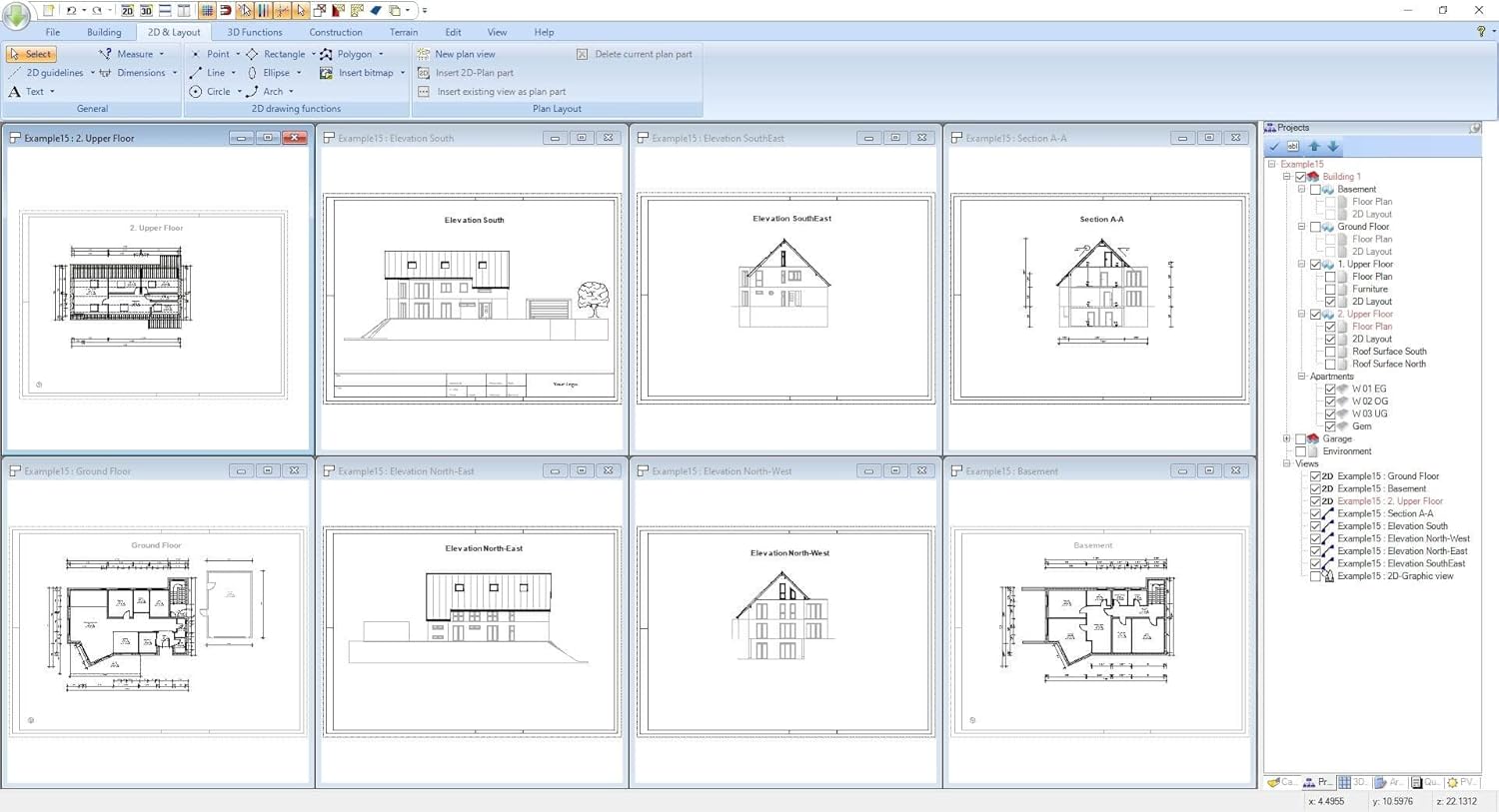 Home design software compatible with Windows 11, 10, 8.1, 7  Design your dream house including photovoltaic installations – 3D CAD 9 Architecture
