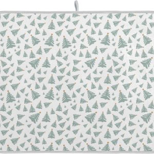 Christmas Tree Ornament Dish Mat Washnable Absorbent Drying Mat For Kitchen Counter Dish Drainers Mats For Kitchen Counter Tapete Para Cocina 16” x Christmas Tree Ornament Dish Mat Washnable Absorbent Drying Mat For Kitchen Counter Dish Drainers Mats For Kitchen Counter Tapete Para Cocina 16” x