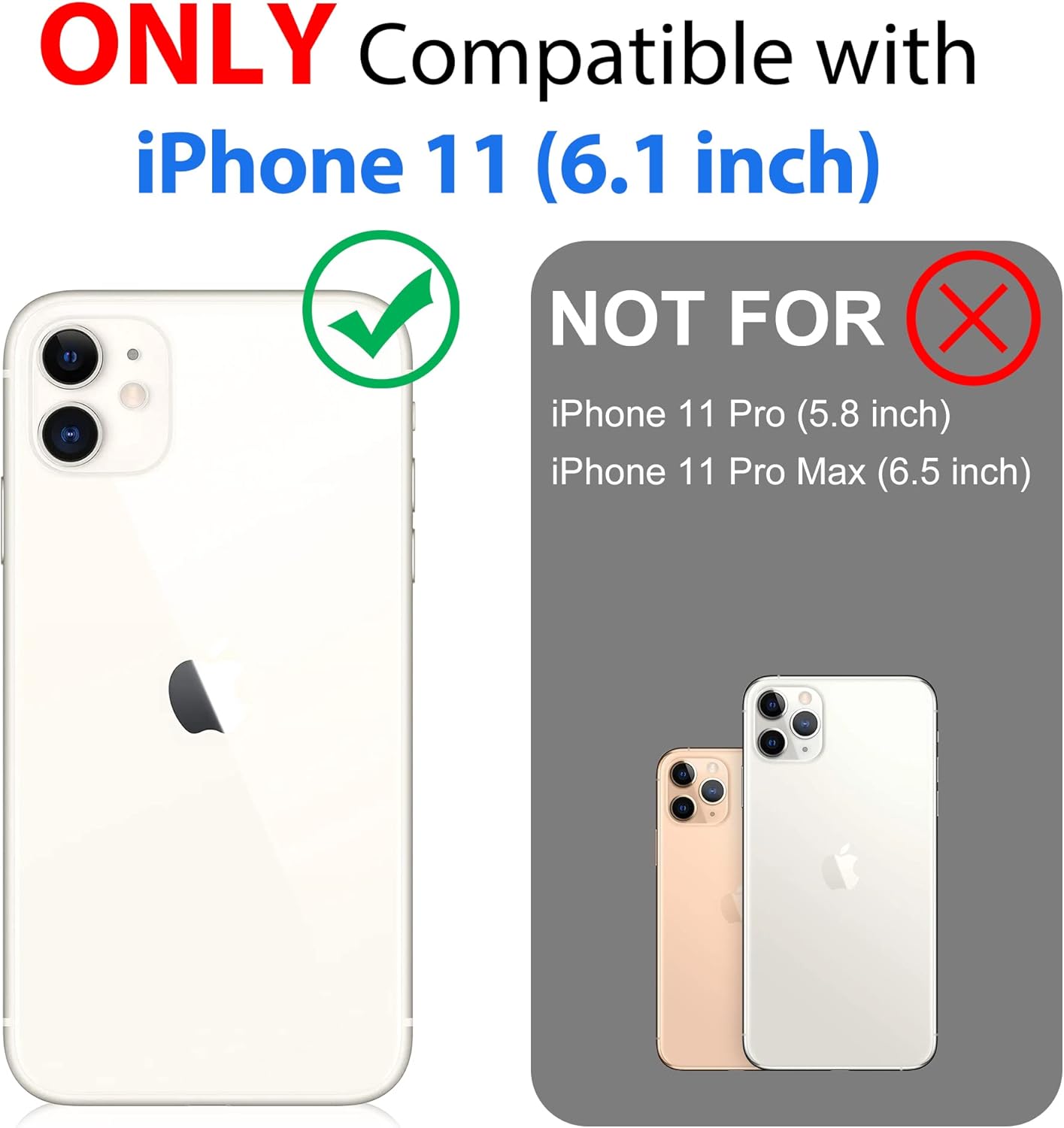 SPORTLINK Funda impermeable para iPhone 11, de cuerpo completo, protección resistente, cubierta completamente sellada, a prueba de polvo, protector