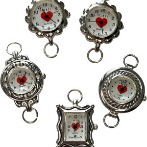 NIMI Juego de 5 piezas impresas y de perlas para reloj de cuentas y fabricación de joyas (corazón) NIMI Juego de 5 piezas impresas y de perlas para reloj de cuentas y fabricación de joyas (corazón)