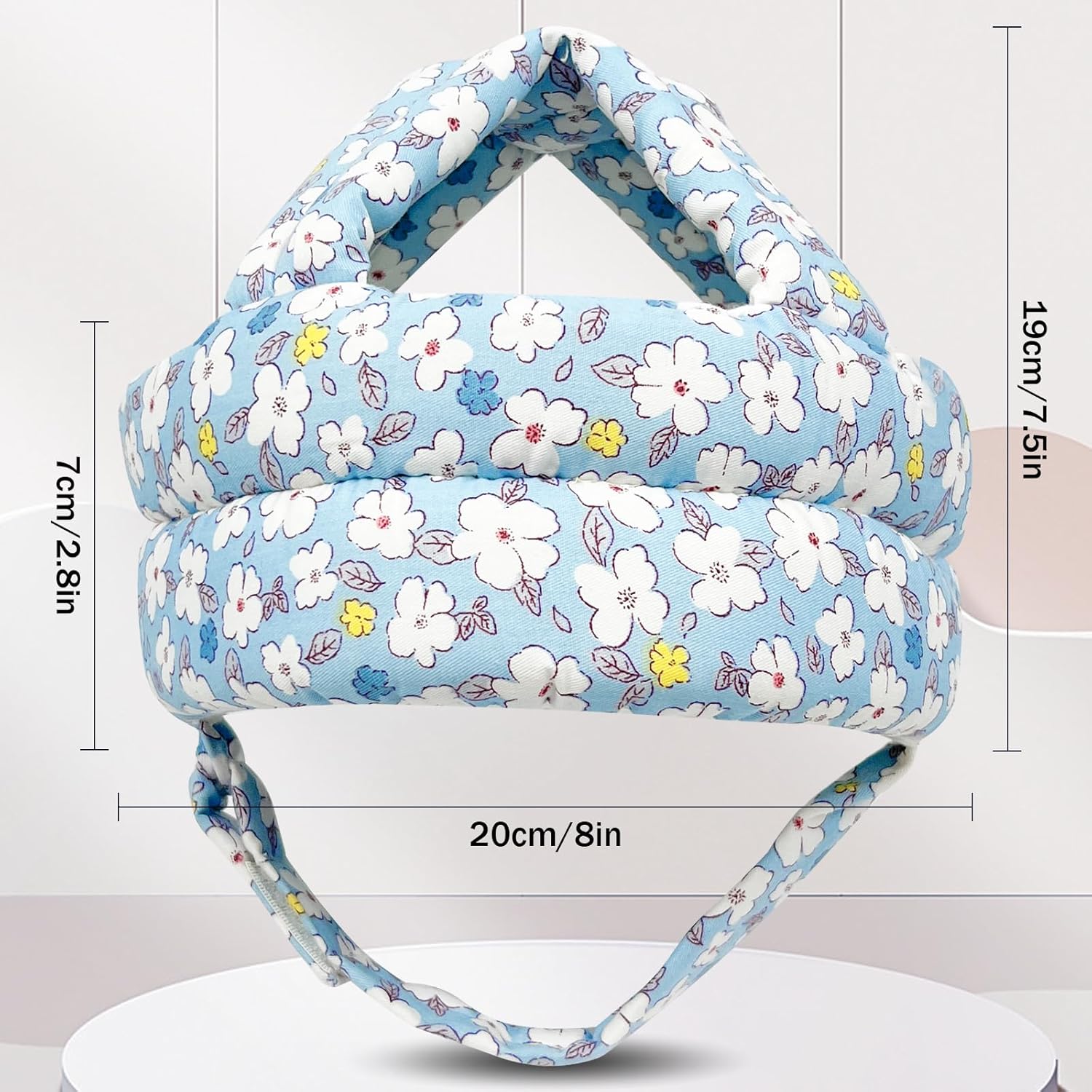 Protector de cabeza de bebé para gatear caminando, casco de bebé ajustable sin golpes y cojín suave, gorra de seguridad infantil para niños que