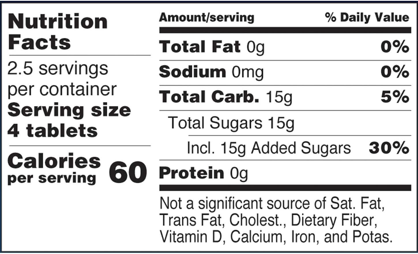 TRUEplus Glucose Tablets, Orange Flavor – 6X 10ct Tubes