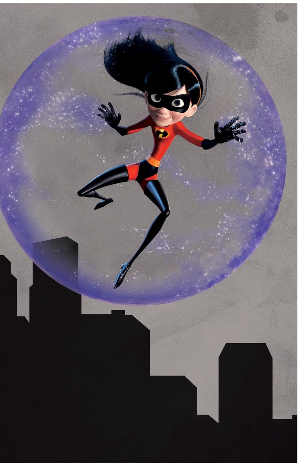 Trends International Disney Pixar – Póster de pared de The Incredibles 2, color violeta, 22.375 x 34 pulgadas, versión sin marco