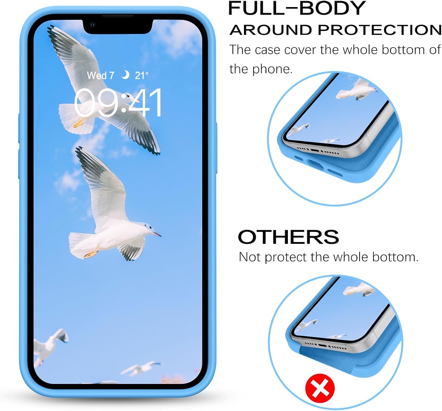 BENTOBEN Funda para iPhone 13 Pro Max, funda para iPhone 13 Pro Max con Magsafe, magnética, ajuste delgado, silicona líquida suave, antiarañazos, a