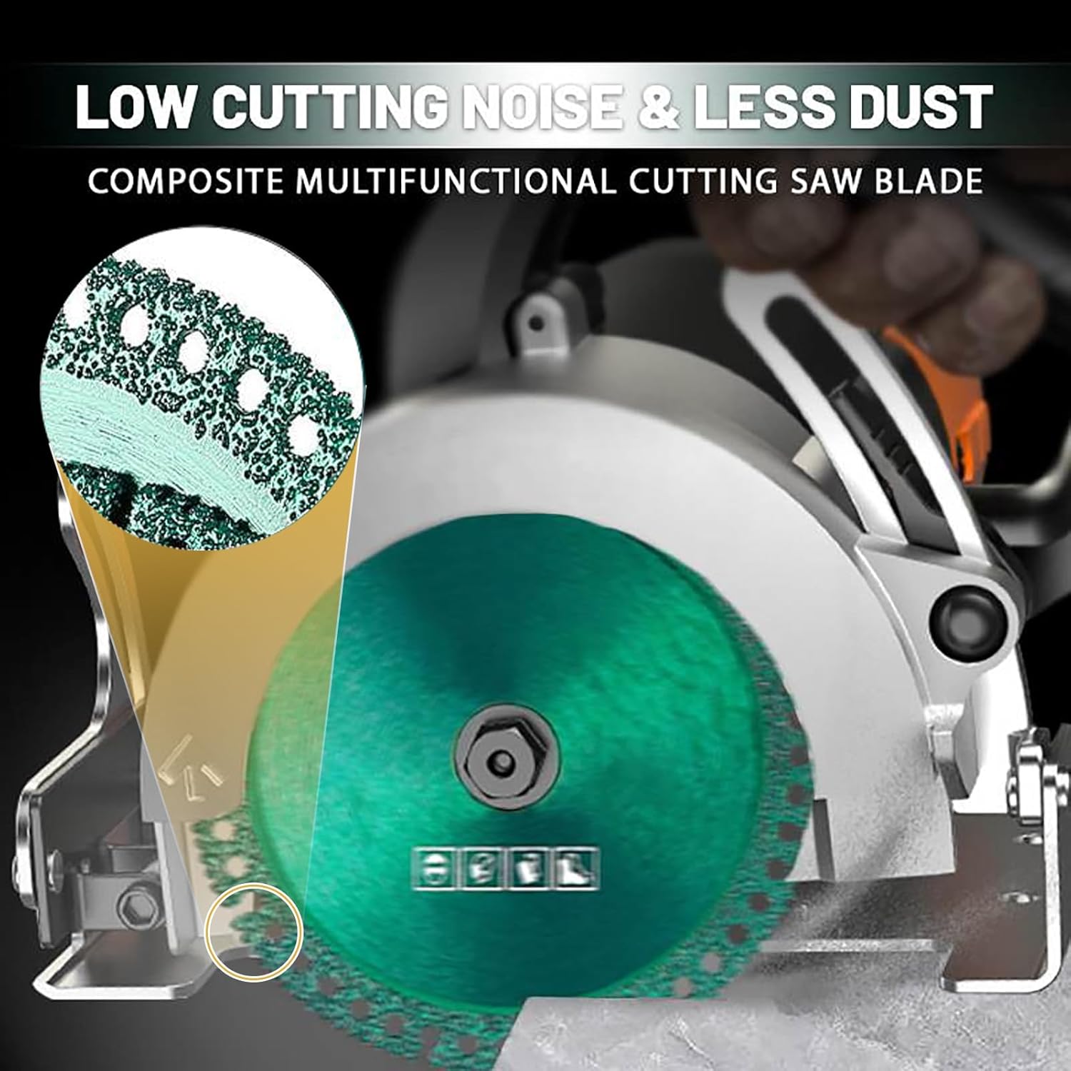 Disco indestructible para amoladora Compuesto Multifuncional Hoja de sierra de corte ultrafina Hoja de sierra circular de diamante para amoladora