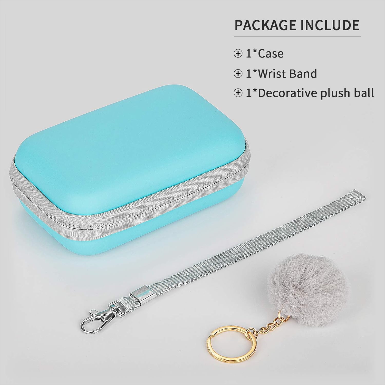 Yinke Funda para impresora fotográfica instantánea portátil Kodak PRINTOMATICSmileMini 2 HDSmile, funda protectora de viaje (azul nuevo)