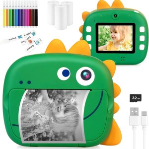 Cámara de impresión instantánea para niños, cámara de video HD con impresión instantánea, conexión WiFi con impresión de álbum móvil, juego de Cámara de impresión instantánea para niños, cámara de video HD con impresión instantánea, conexión WiFi con impresión de álbum móvil, juego de