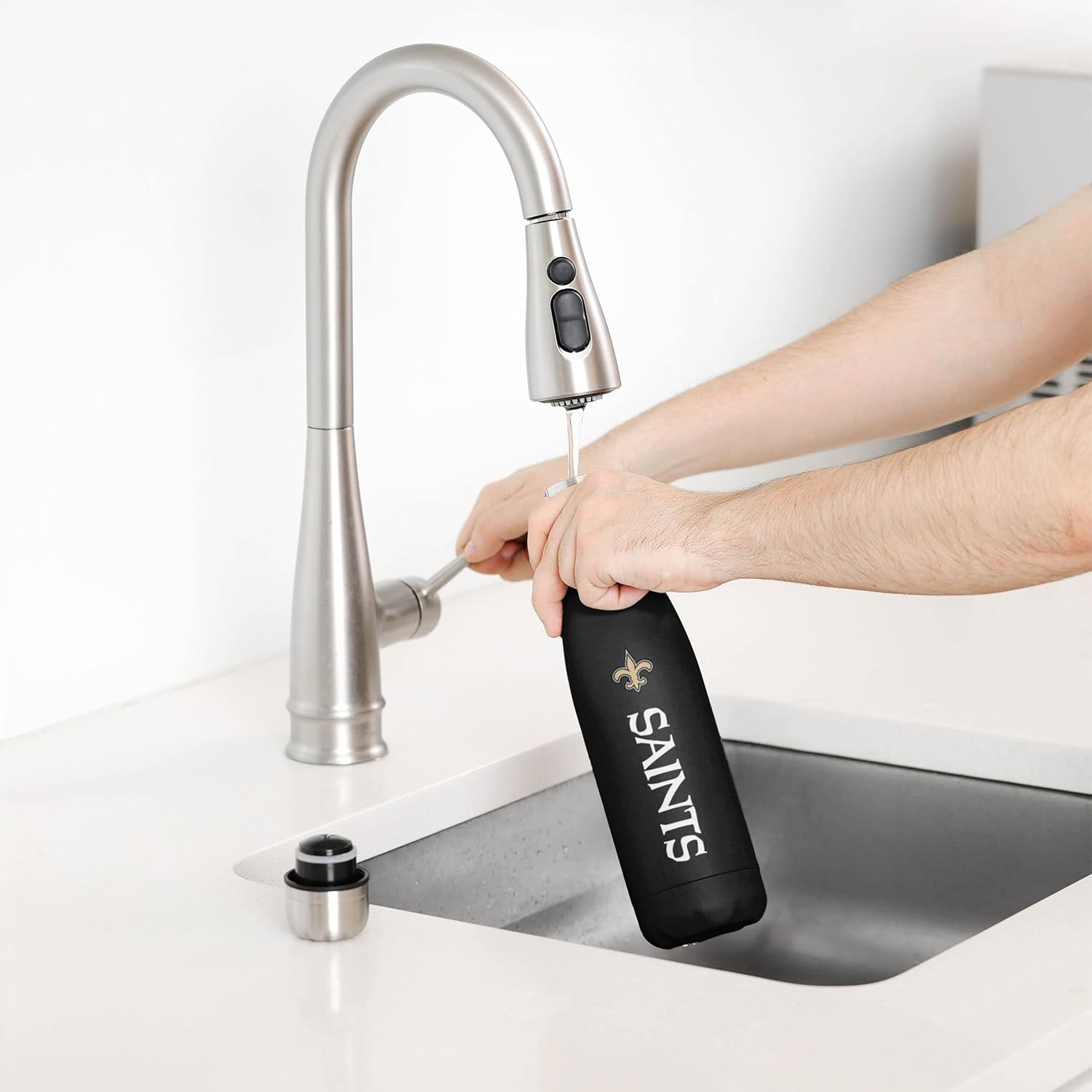 FOCO NFL – Botella de agua unisex para adultos con logotipo de equipo de la NFL