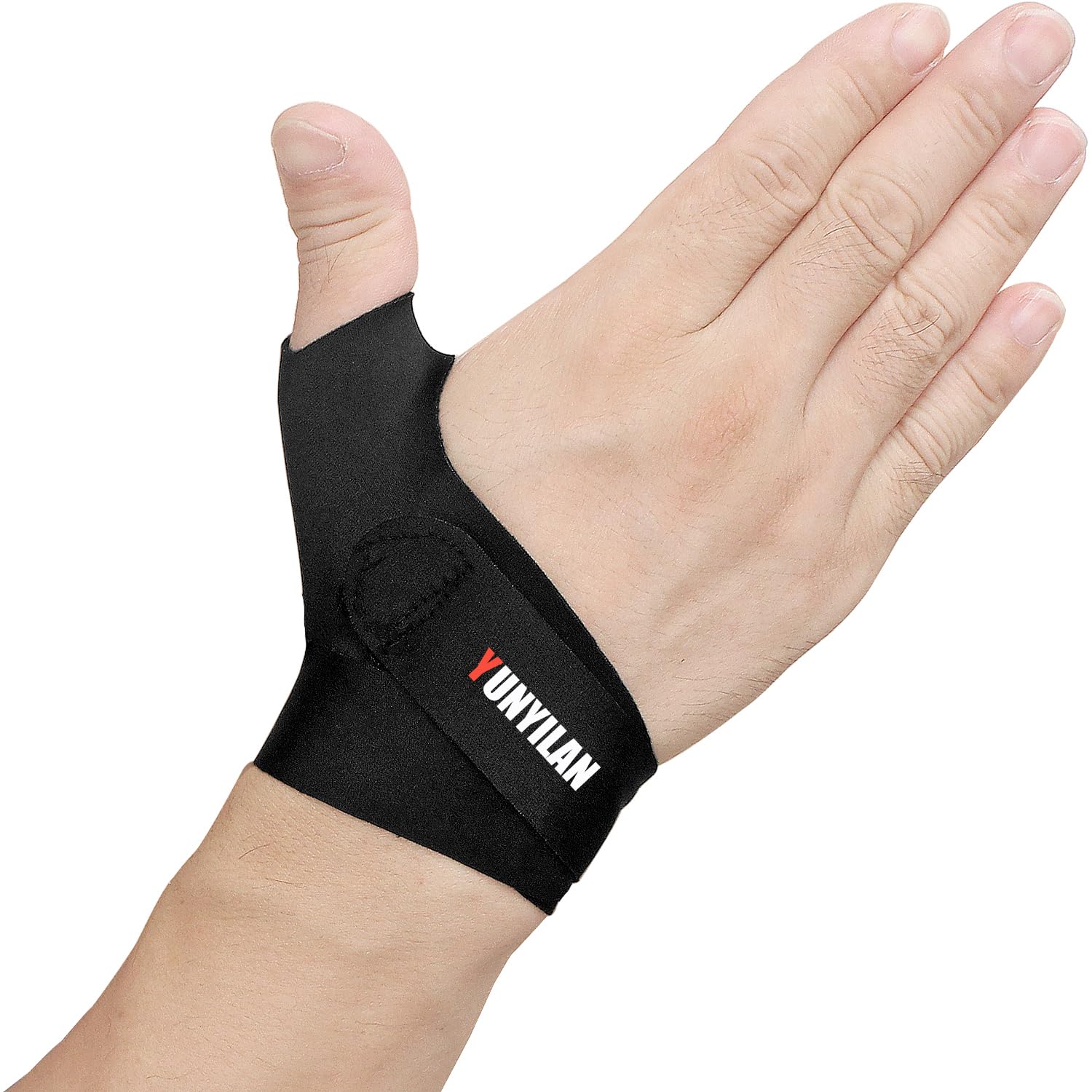 Muñequera ultrafina y correa de compresión para artritis del pulgar, soporte ajustable para túnel carpiano para hombres y mujeres, cómodo túnel
