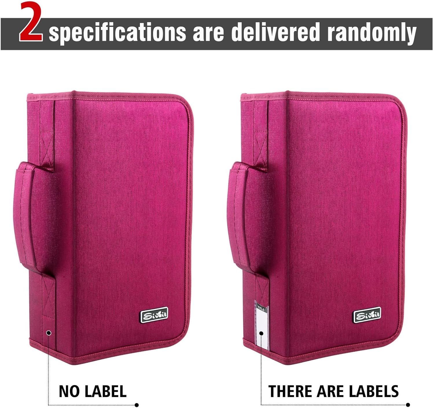 Funda para DVD, capacidad para 128 unidades, para CDDVD, carpeta de almacenamiento, folleto para coche, hogar, oficina y viajes (rosa)