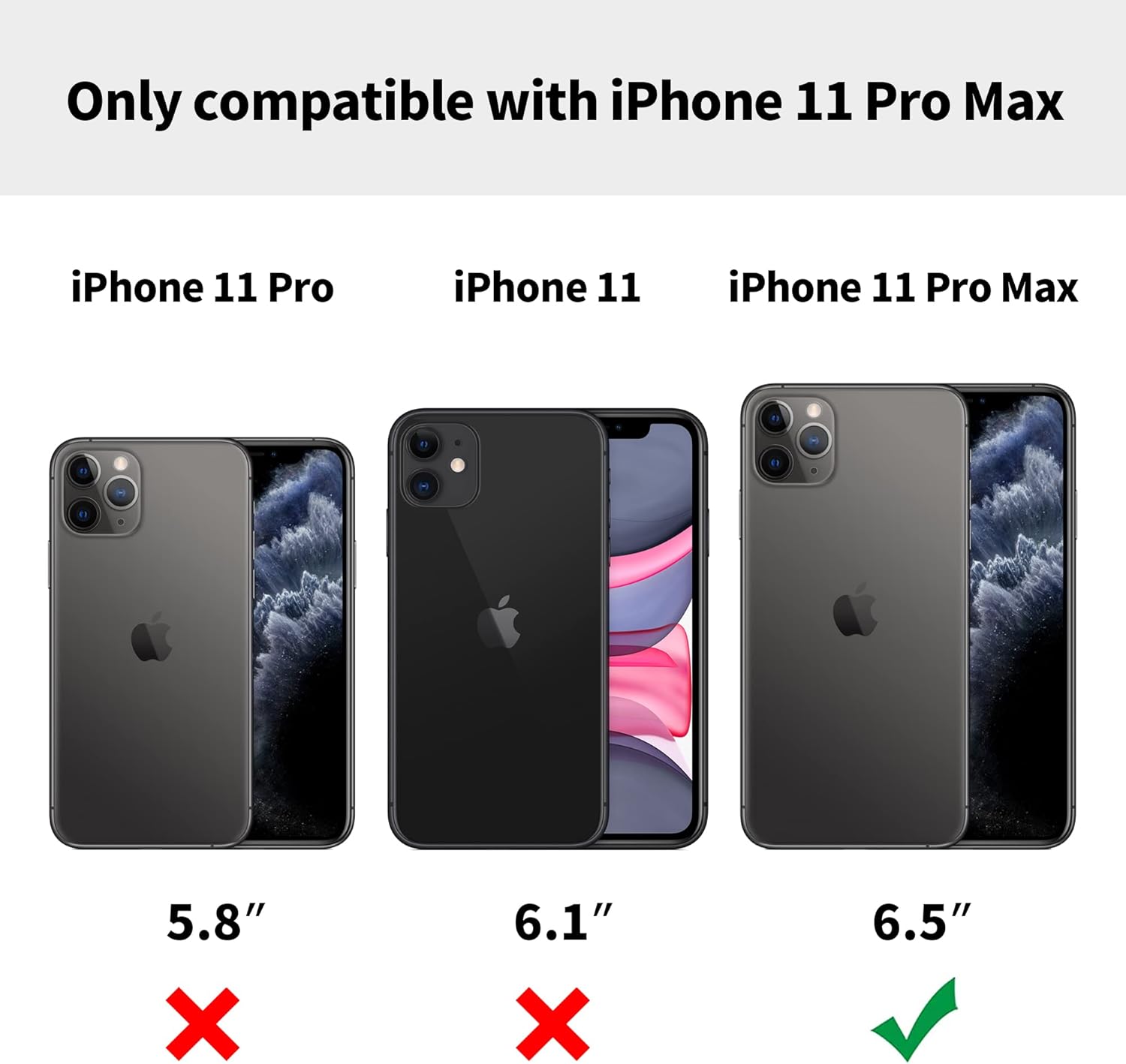 Funda protectora de piel de lujo con diseño único para iPhone 11 Pro Max, antideslizante, resistente a los arañazos, ultra delgada, funda protectora