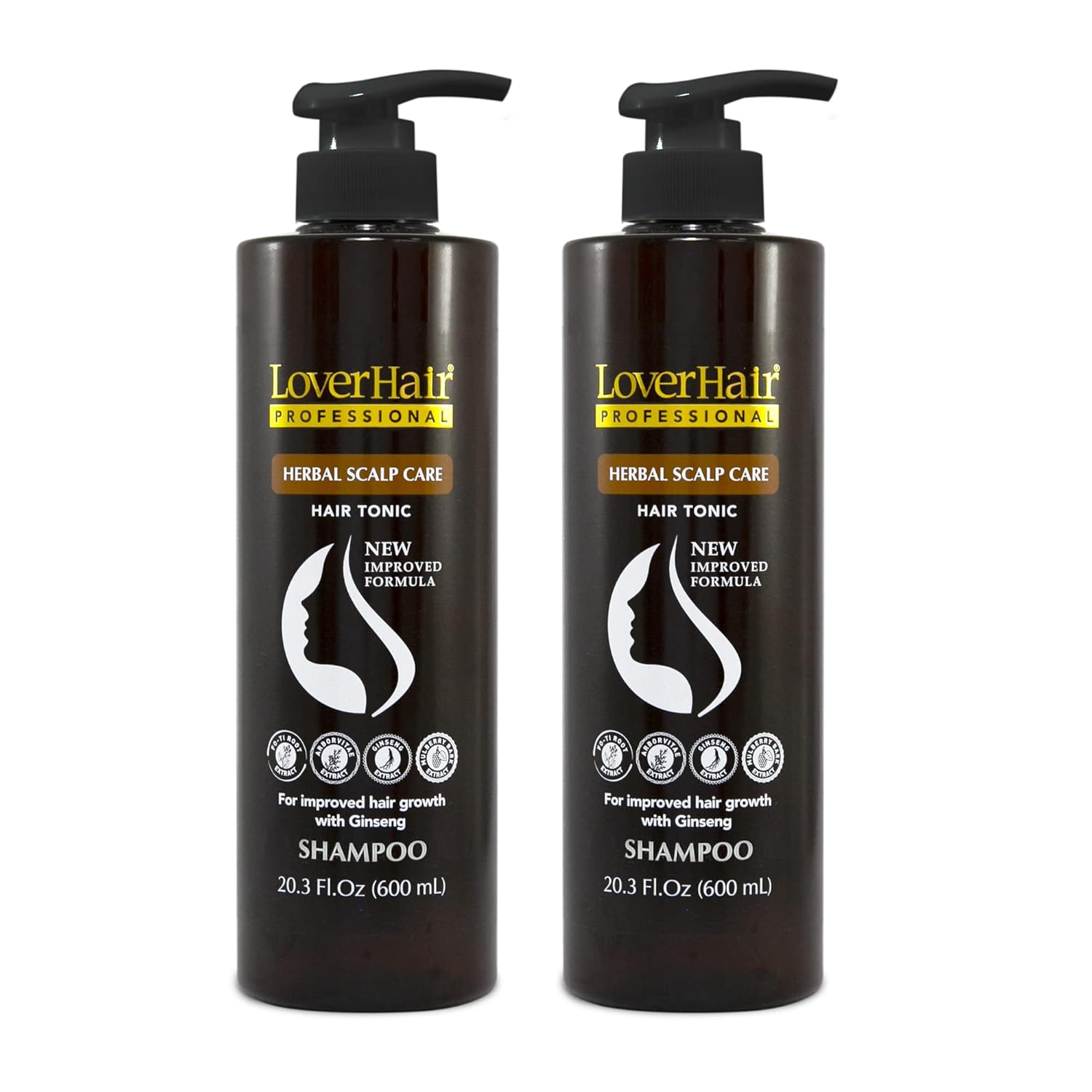 LoverHair – Champú profesional para el cuidado del cuero cabelludo a base de hierbas, 2 x 20.3 onzas líquidas (2 x 20.3 fl oz)