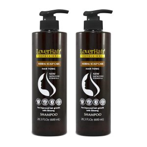 LoverHair – Champú profesional para el cuidado del cuero cabelludo a base de hierbas, 2 x 20.3 onzas líquidas (2 x 20.3 fl oz) LoverHair – Champú profesional para el cuidado del cuero cabelludo a base de hierbas, 2 x 20.3 onzas líquidas (2 x 20.3 fl oz)