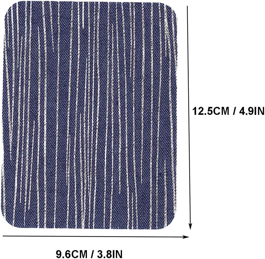 Parches de mezclilla para planchar, parches de jeans para jeans dentro y fuera de la ropa para reparación y decoración (10 hojas de colores