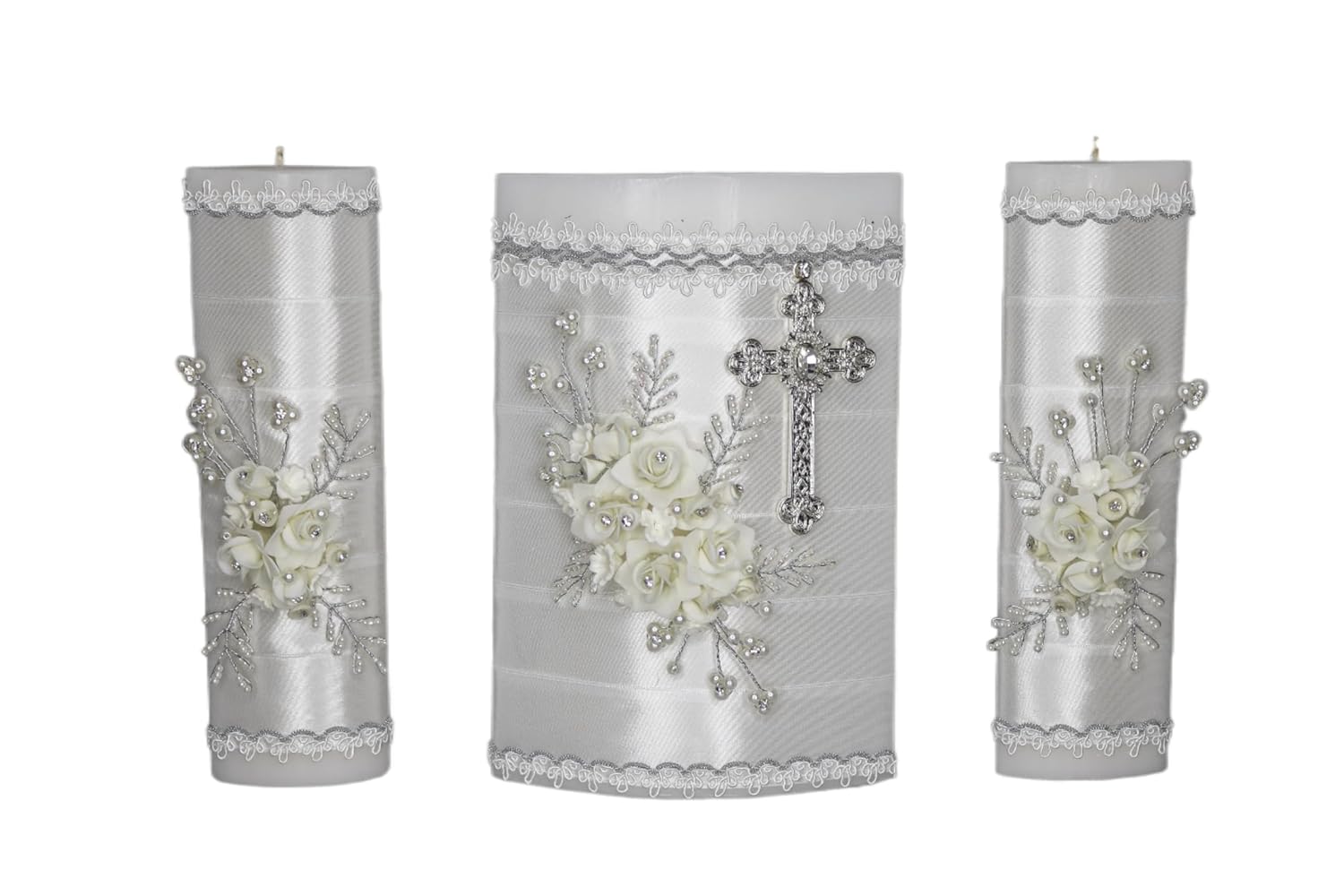 A&C Quinceañeras and More Unity Candles Wedding Set Unity candles Set of 3 for wedding Ceremony Candles for Wedding velas de union Candle for the