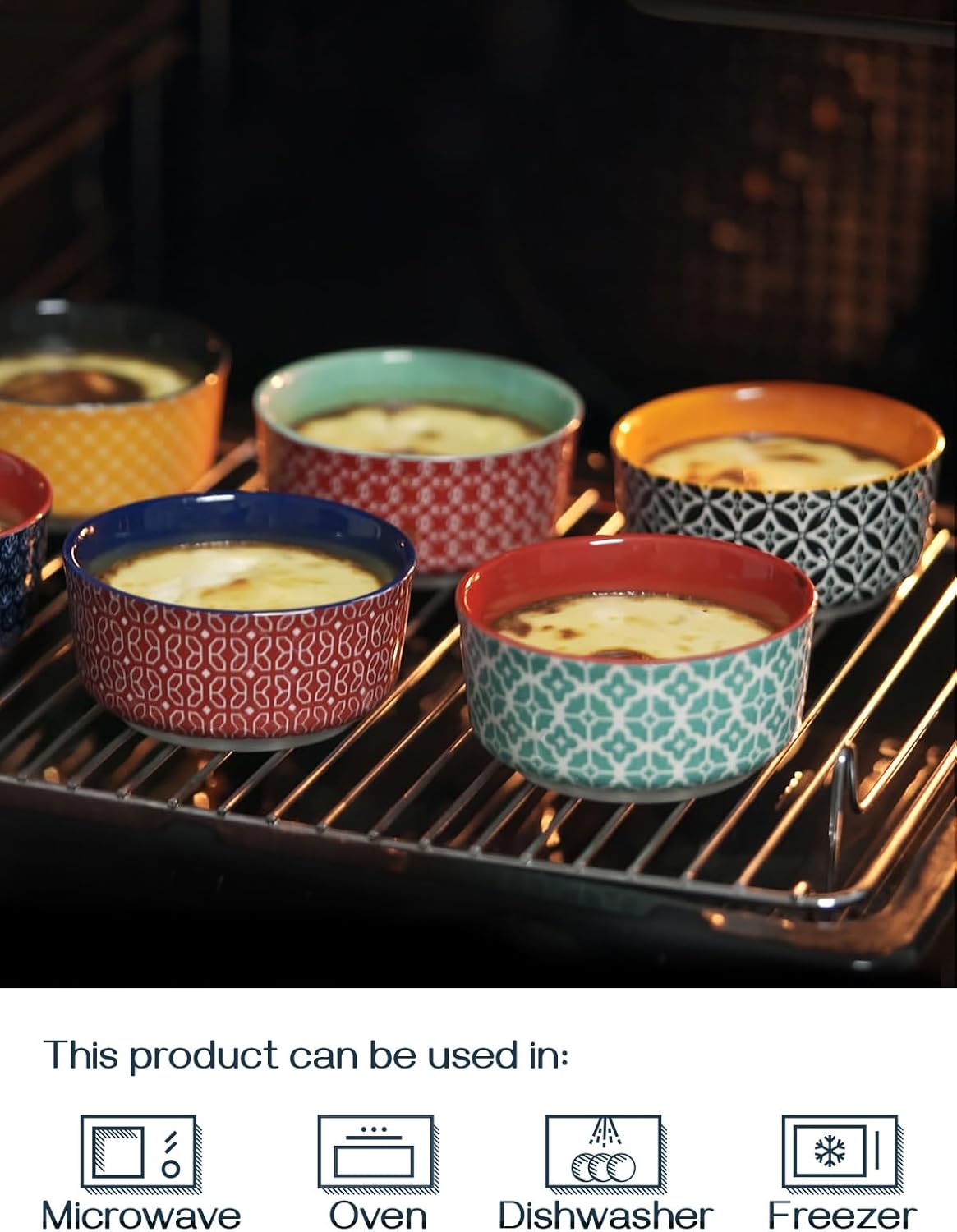DOWAN Tazones de inmersión con tapas, tazas de cerámica para salsa de condimentos, cuencos de salsa de inmersión de 4.7 onzas para embutidos,