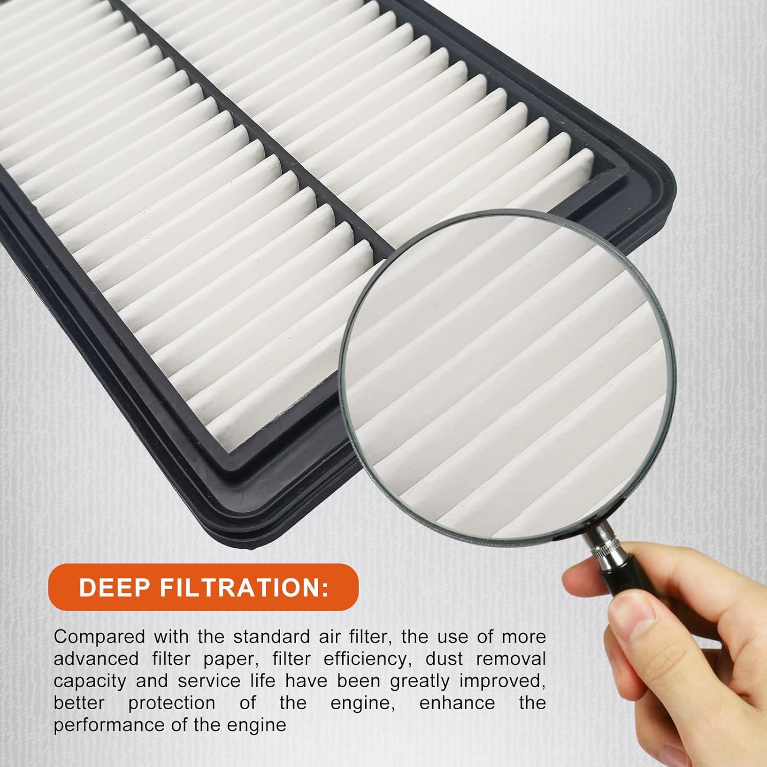 Filtro de aire del motor RT12263, se adapta a Seltos 2020-2023, repuesto para OEM 28113-Q5000