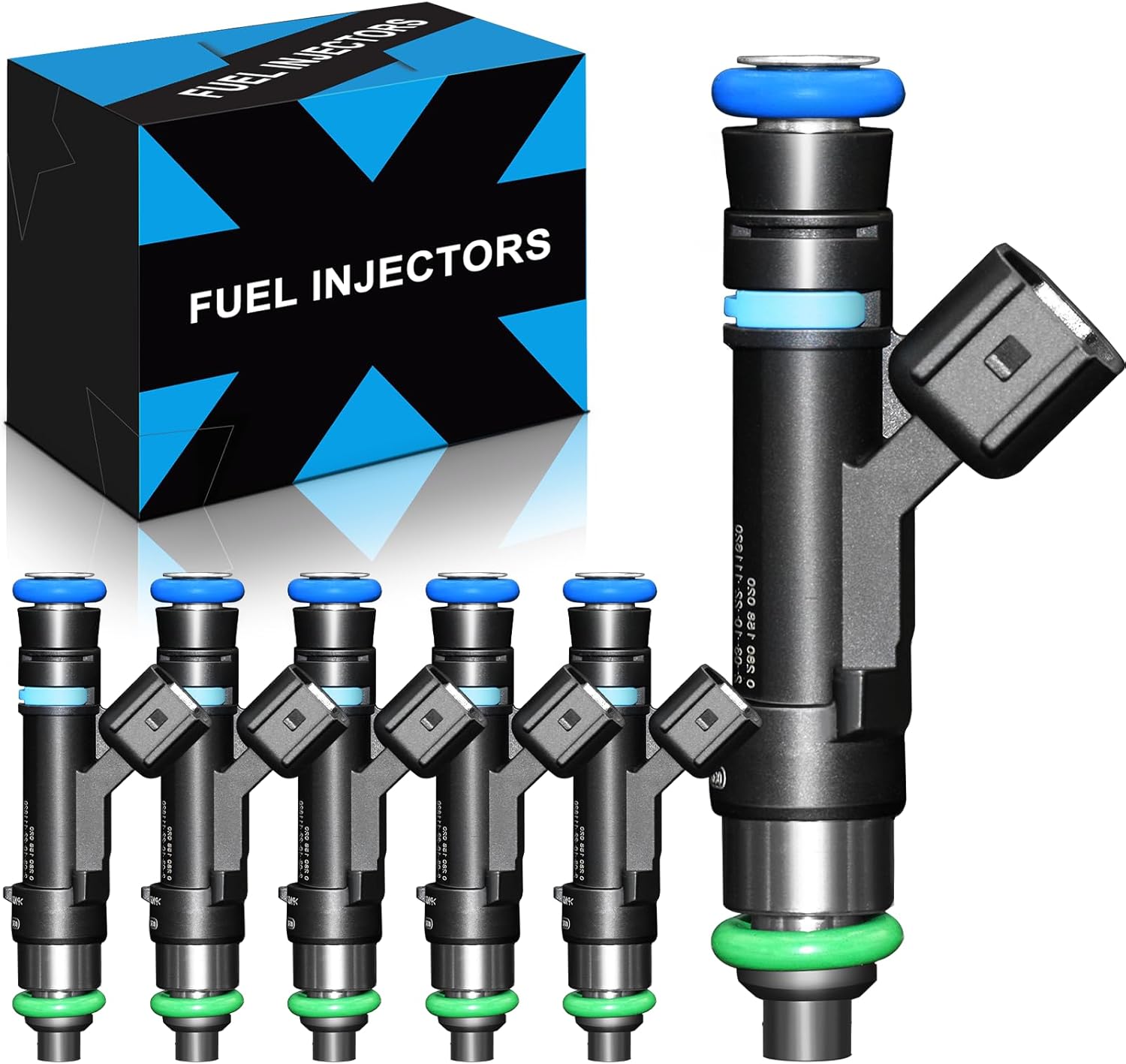 YZHIDIANF Inyectores de combustible mejorados 0280158020 se adaptan a Dodge Dakota Durango Nitro Ram 1500 para Jeep Grand Cherokee Commander Liberty
