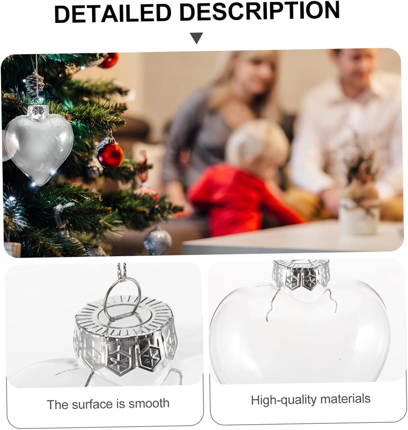 NOLITOY 8 piezas de esferas Xmss DIY Cnady Creative Ball Present Years Christmas inastillables regalos decoraciones adornos decoración Navidad boda