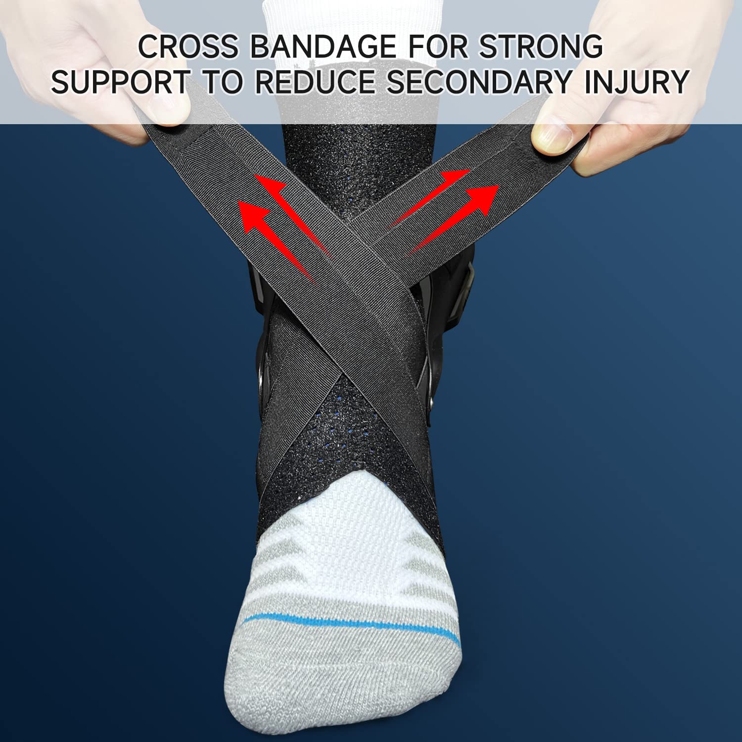 Tobillera para mujeres y hombres  Tobillera esguince para tendón, tendón, esguince, recuperación de lesiones, soporte de tobillo para correr,