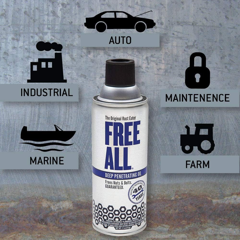 Gasolina Free All come óxido, aceite penetrante profundo., 1