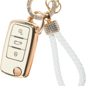 Funda brillante para llavero de automóvil, funda para llavero de automóvil, soporte protector inteligente para control remoto de automóvil, funda de Funda brillante para llavero de automóvil, funda para llavero de automóvil, soporte protector inteligente para control remoto de automóvil, funda de