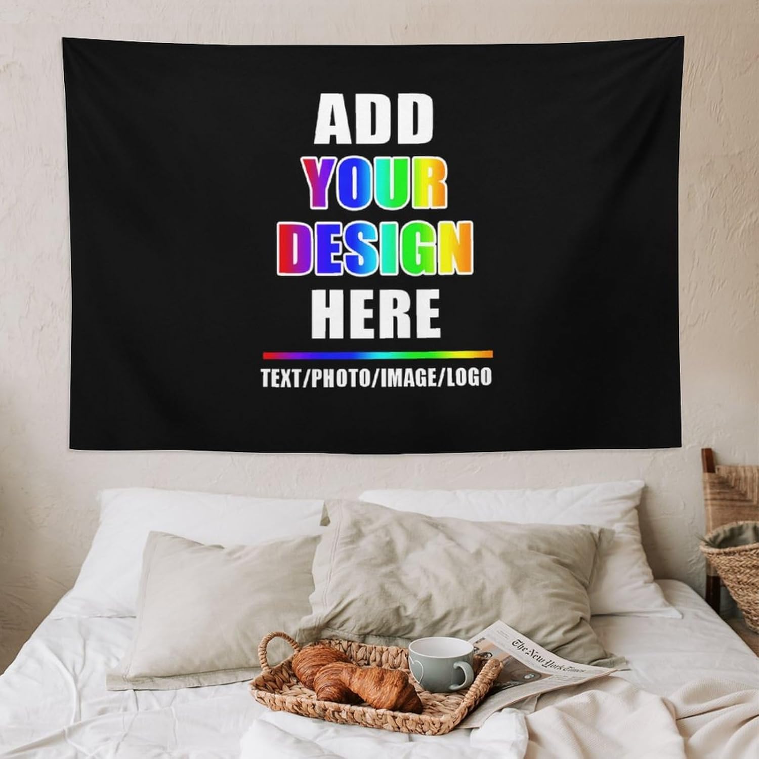 Imágenes de carga de tapiz personalizadas, tapiz de pared personalizado para dormitorio, telón de fondo de fotos personalizado para Halloween,