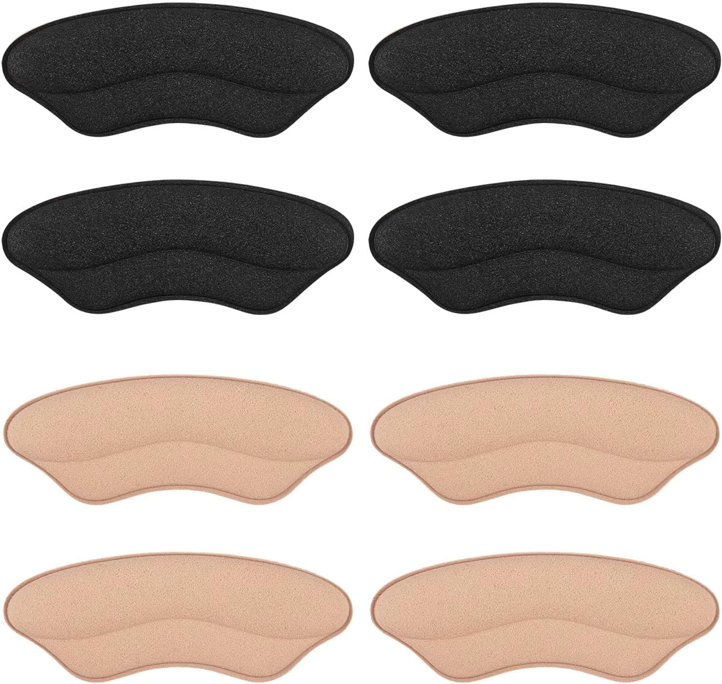 Makryn Almohadillas de talón de espuma prémium para zapatos que son demasiado grandes, almohadillas para la parte trasera del talón, protectores de