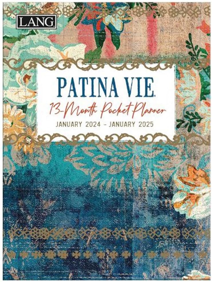 LANG Patina Vie – Agenda mensual de bolsillo 2024 (24991003190)