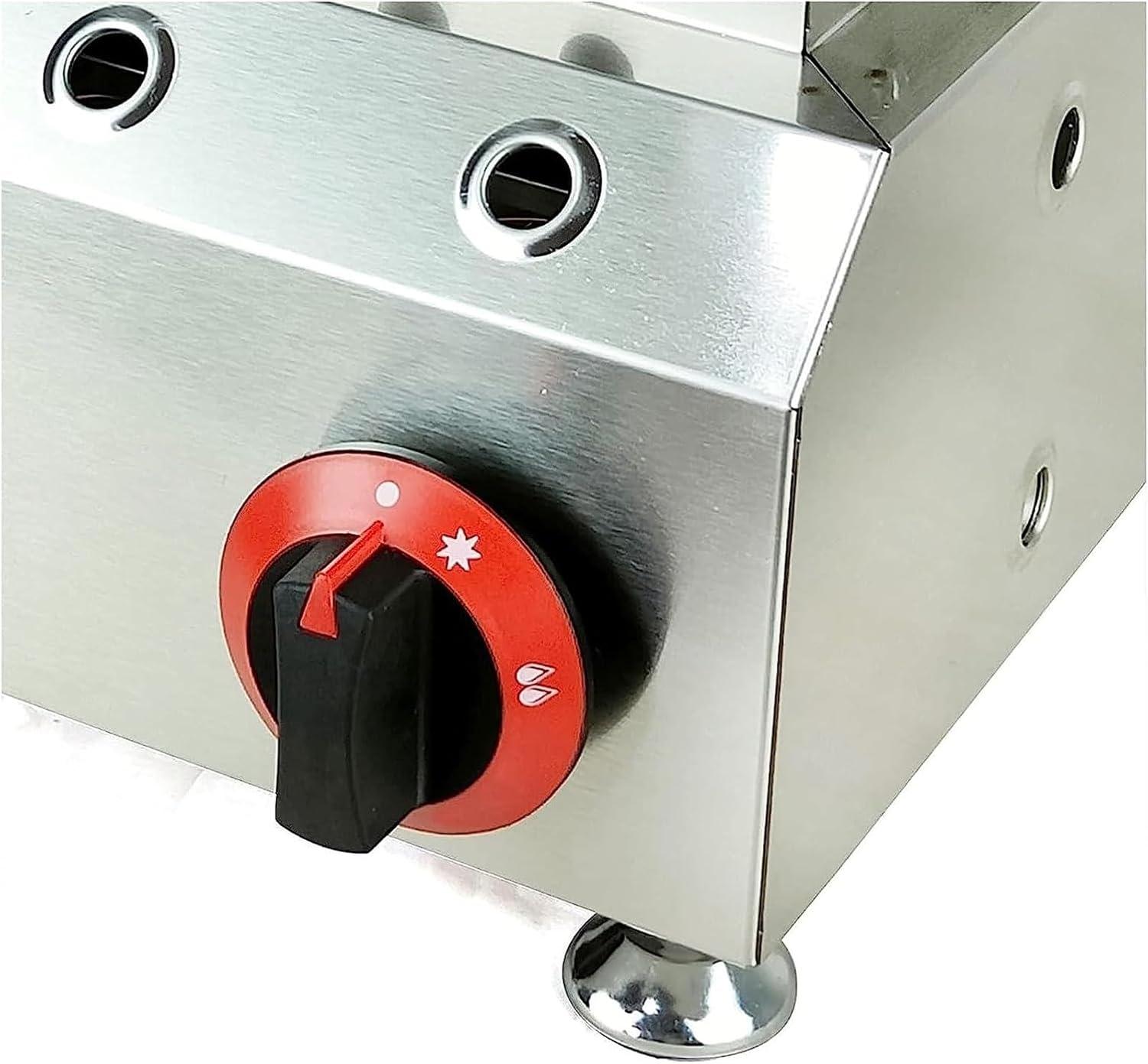 Máquina de hacer gofres antiadherente de gas LPG de 50 agujeros, mini panqueques holandeses, máquina de hierro Takoyaki, sartén para pulpo, bolitas