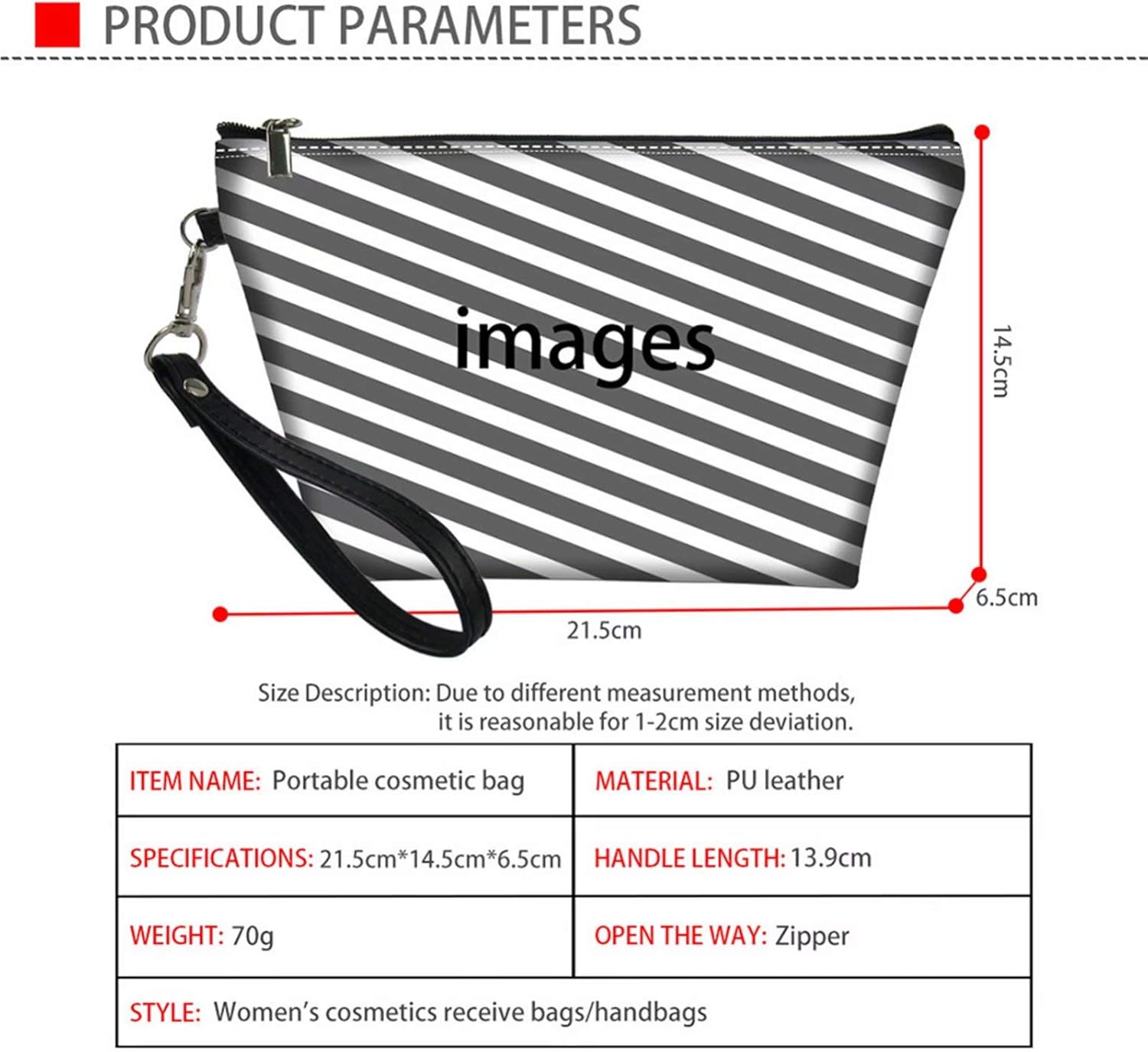 Bolsa de cosméticos para mujer, bolsas de maquillaje grandes, bolsa de viaje para artículos de tocador, estuche impermeable, 0-Daisy