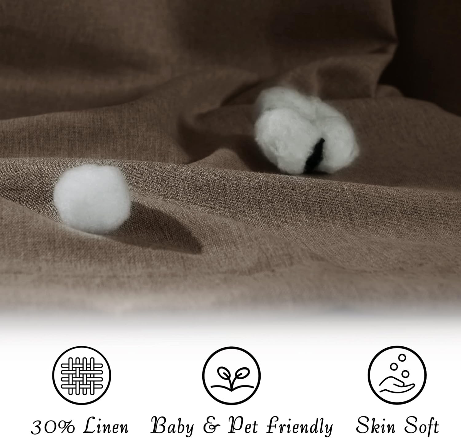 StangH Fundas de cojín de lino para sofá  Fundas individuales para sillas con parte inferior de velcro para niños, asientos de patio al aire libre,