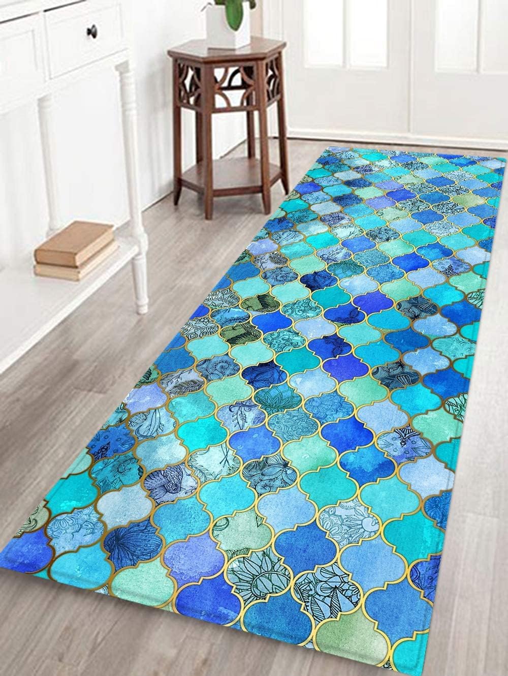 Alfombra de baño de espuma viscoelástica y felpudos antideslizantes y absorbentes de paño