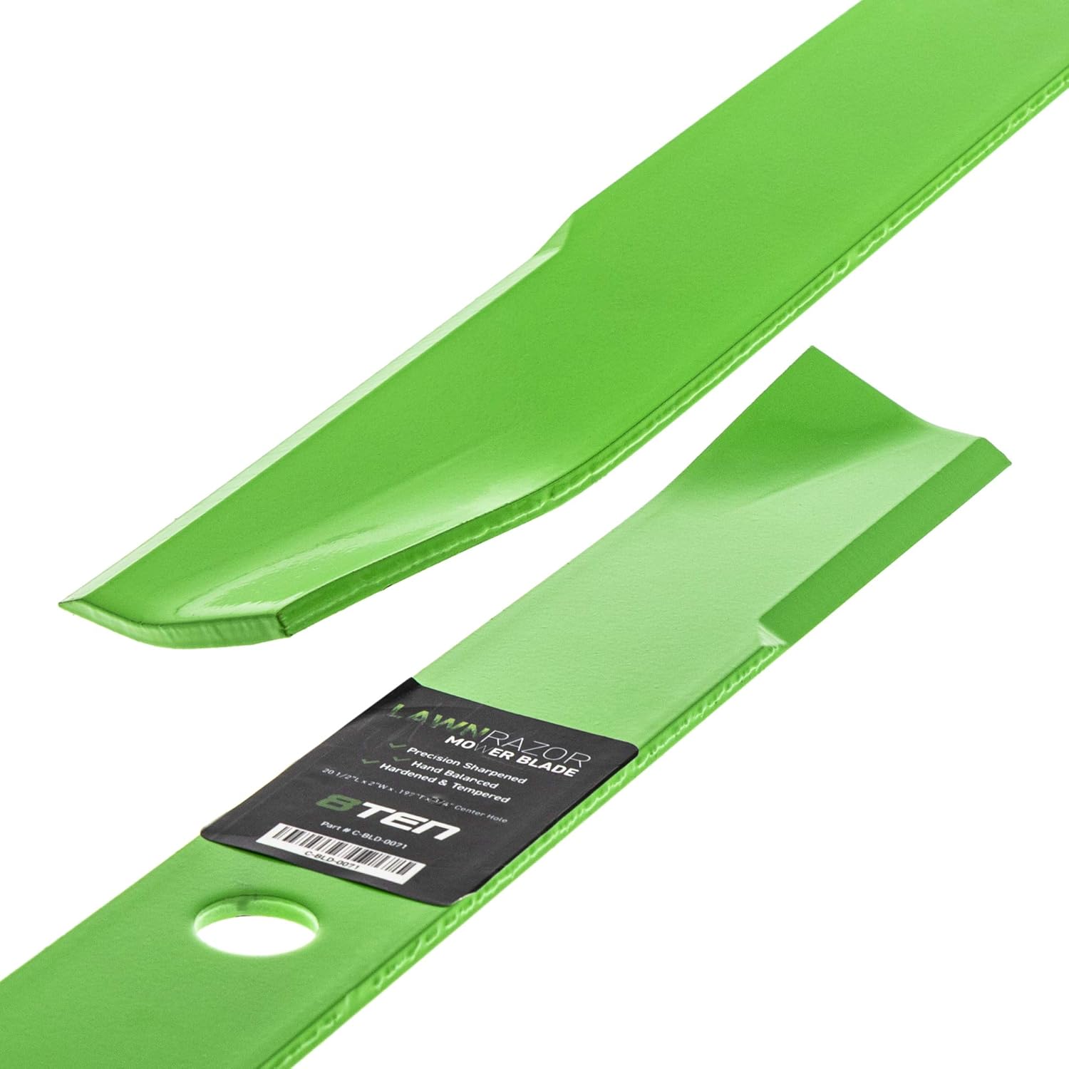 8TEN LawnRazor – Juego de cuchillas de cortacésped para John Deere Lesco 261 400 420 430 60 pulgadas cubierta AM35557 M112847 M48452 050350 (alta