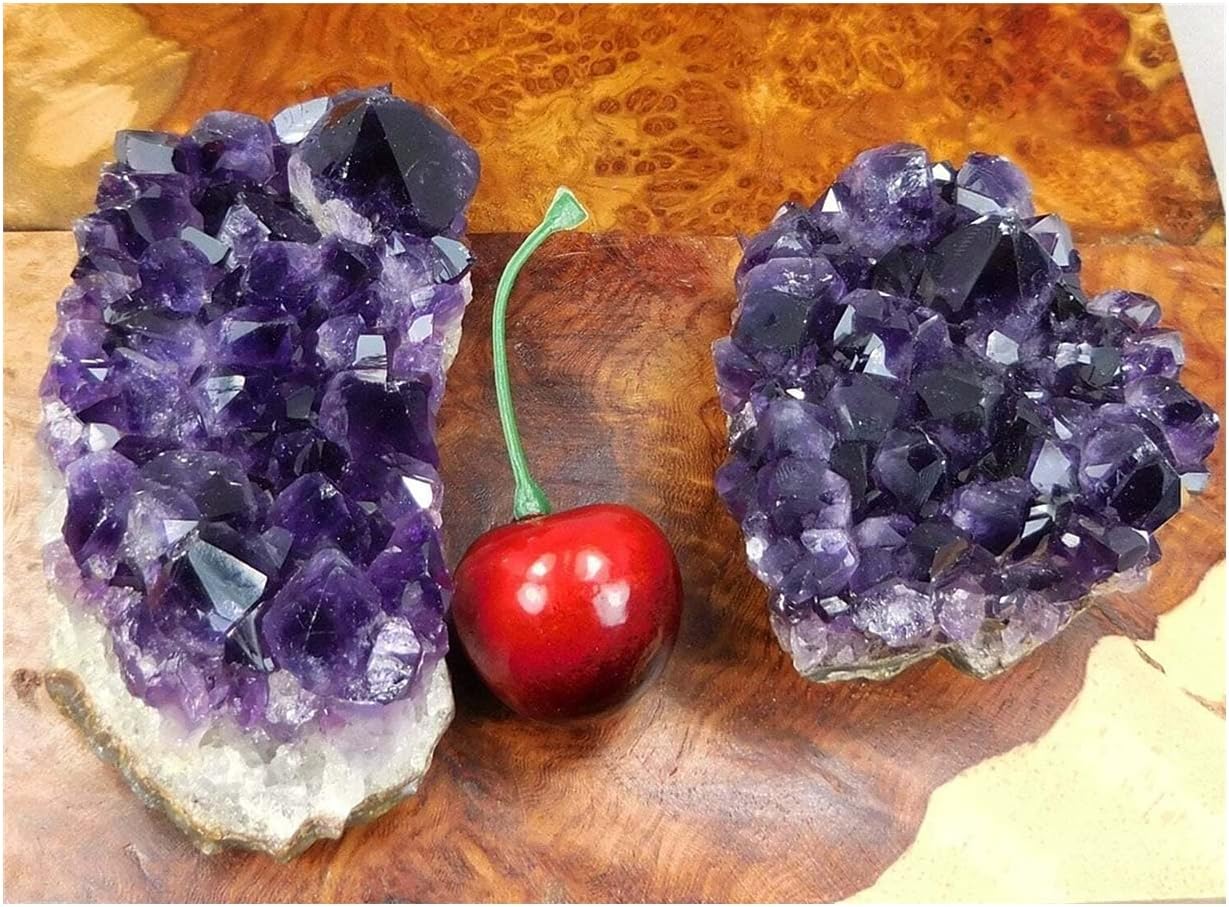 Amethyst Stone Quartz Cluster Point Natural Gemstone Crystal Rock Reiki