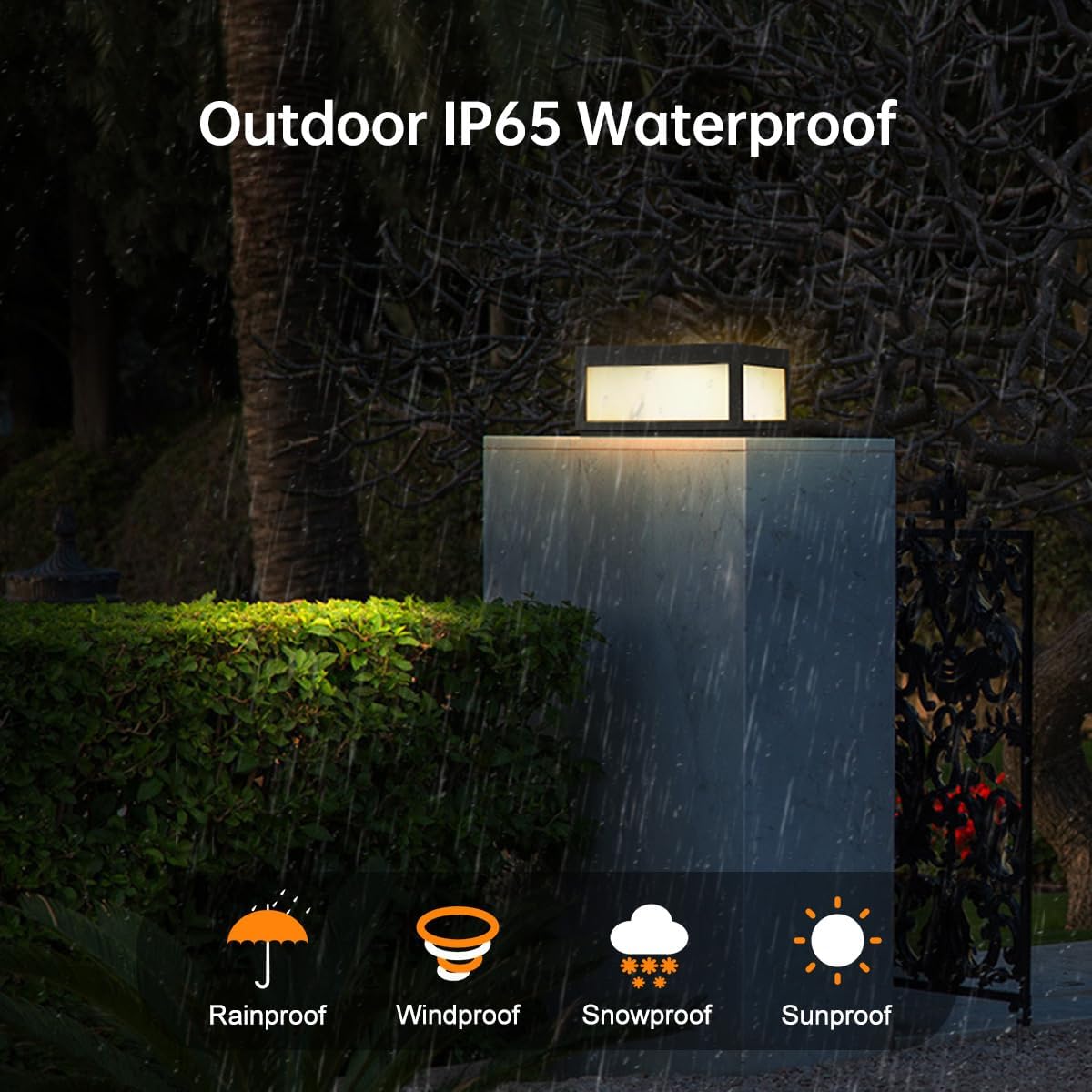 Luz de pilar de poste para exteriores, IP65, impermeable, de aluminio, moderna, de lujo, regulable, 15 W, luces de columna LED, iluminación urbana