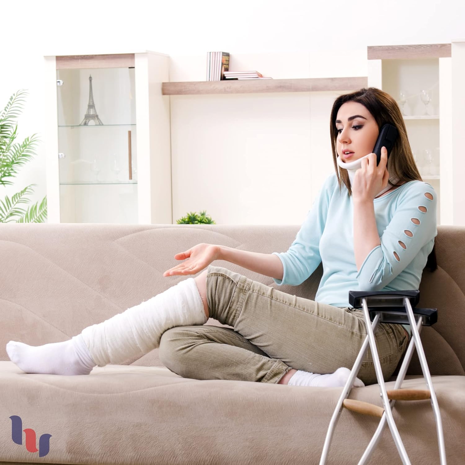 Hugh Ugoli Calcetines altos de bambú para diabéticos para mujer, suaves, anchos y elásticos, con puntera sin costuras y parte superior sin ataduras,