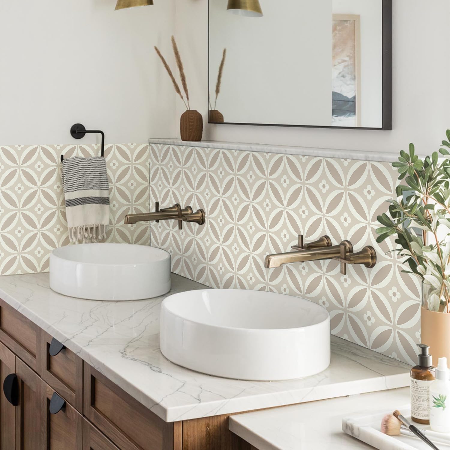 Azulejos de despegar y pegar, impermeables, para azulejos de cocina, azulejos autoadhesivos, azulejos de PVC, azulejos de pared, azulejos de